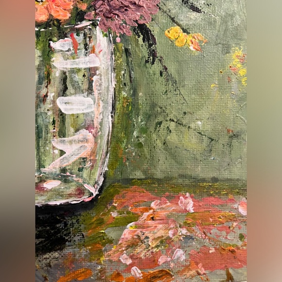 Original acrylic still life “Flores” 8x10 - Picture 5 of 10